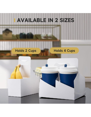 Portavasos de papel Kraft V Viatanst - Paquete 30 unidades