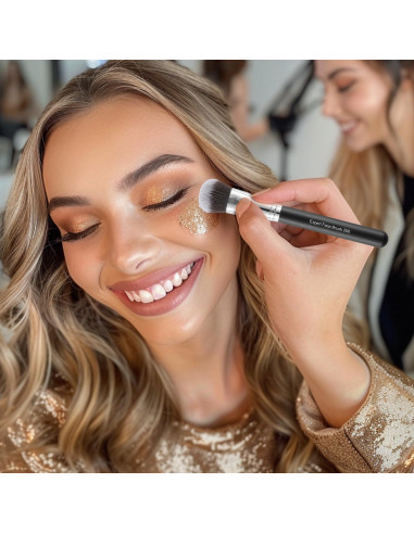Brocha de Maquillaje Profesional ENERGY 200 Vegana Densa