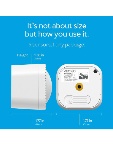 Aeotec MultiSensor 7 Z-Wave Plus 6-en-1 Sensor Inteligente