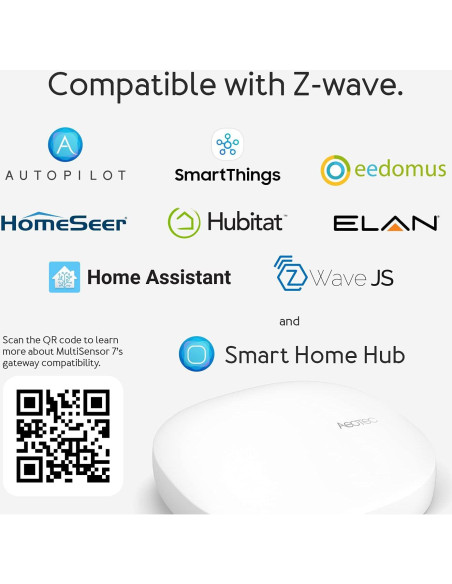 Aeotec MultiSensor 7 Z-Wave Plus 6-en-1 Sensor Inteligente Aeotec MultiSensor 7 Z-Wave Plus 6-en-1 Sensor Inteligente