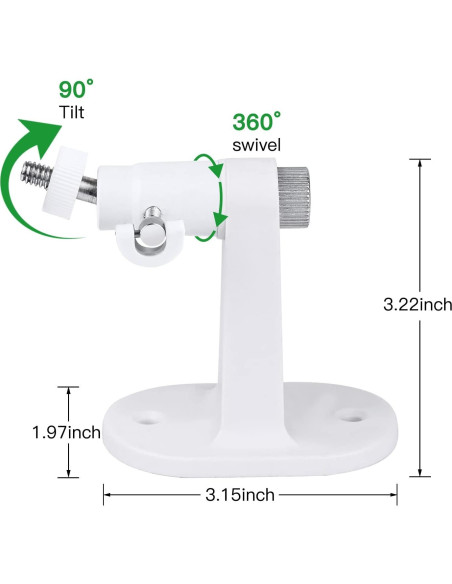 Soporte de Pared Ajustable Wochel para Google Nest Cam - 2 Pzs Soporte de Pared Ajustable Wochel para Google Nest Cam - 2 Pzs