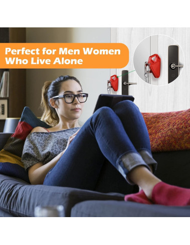 Cerradura de Puerta Portátil WINONLY Roja para Viaje