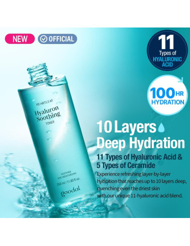 Tónico Calmante GOODAL Hoja de Corazón 350ml Hidratante