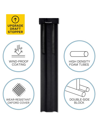 Tapón para Corrientes de Aire Comfyanno 36" Negro