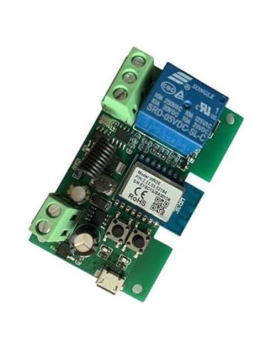 Interruptor WiFi Huacaoe 1CH 12V Inching Auto-Bloqueo