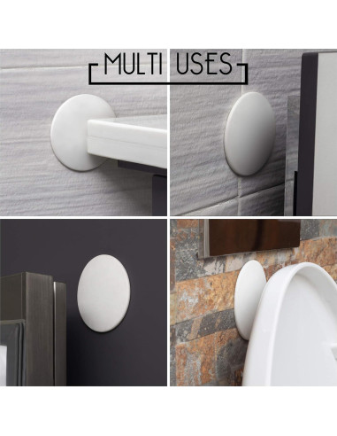 Topes de puerta ProStoppr 8 cm 4 PCS Silicona Adhesiva
