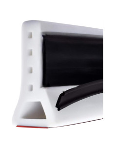 Dique de Ducha Colapsable Duzzy 250 cm Blanco Negro