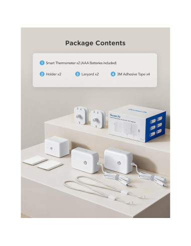 Termómetro Digital Inalámbrico GoveeLife H5111 con Alarma y App