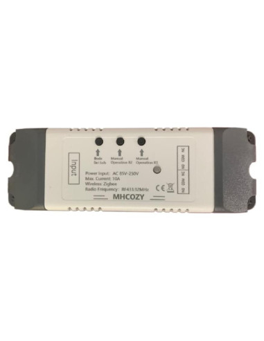 Interruptor Inteligente ZigBee MHCOZY 2 Canales 5V-250V