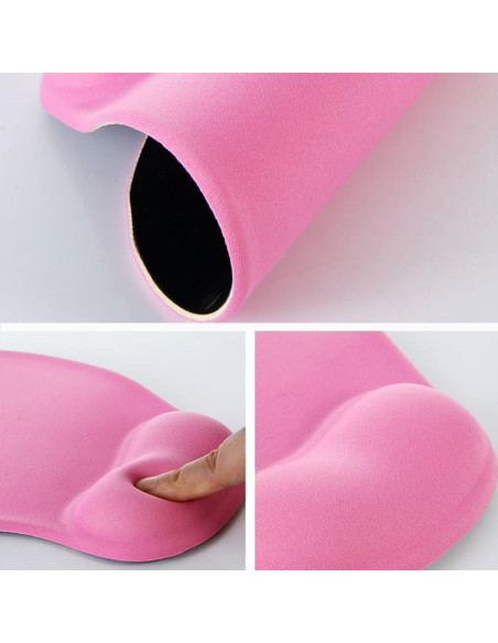 Alfombrilla de Ratón Ergonómica JYWYBF Rosa con Soporte de Gel Alfombrilla de Ratón Ergonómica JYWYBF Rosa con Soporte de Gel