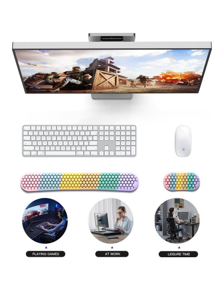 Conjunto Reposamuñecas Ergonómico RQUOIRE Silicona 2 Piezas Conjunto Reposamuñecas Ergonómico RQUOIRE Silicona 2 Piezas