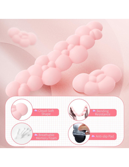 Alfombrilla de Juego Ergonómica MANBASNAKE 5 en 1 Rosa Alfombrilla de Juego Ergonómica MANBASNAKE 5 en 1 Rosa