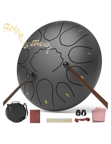 Tambor de Lluvia INNOWARMER 20 cm Acero Negro con Accesorios