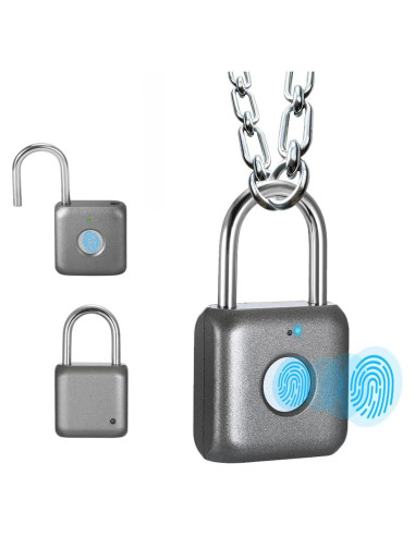 Candado biométrico eLinkSmart YL-P8 gris - 20 huellas