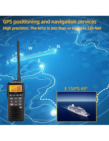 Retevis RM40 Radio Marina de Mano GPS IP67 Flotante