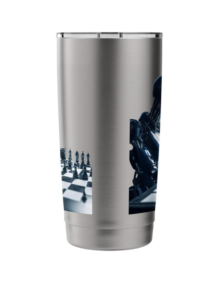 Taza Aislada Acero Inoxidable 591 ml Robot Ajedrez Taza Aislada Acero Inoxidable 591 ml Robot Ajedrez