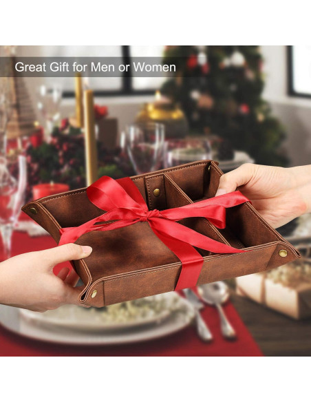 Bandeja Organizador de Escritorio SITHON Plegable Marrón