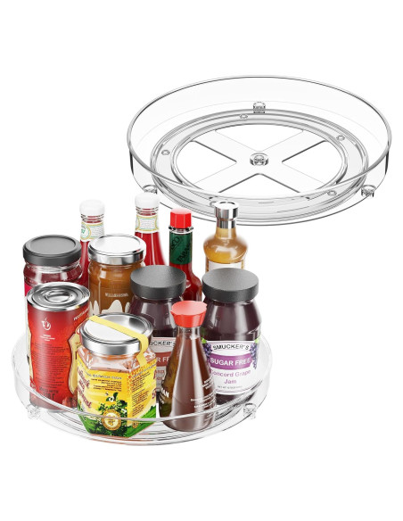 Organizador Giratorio Lazy Susan Optish 24 cm 2 Paquetes Organizador Giratorio Lazy Susan Optish 24 cm 2 Paquetes
