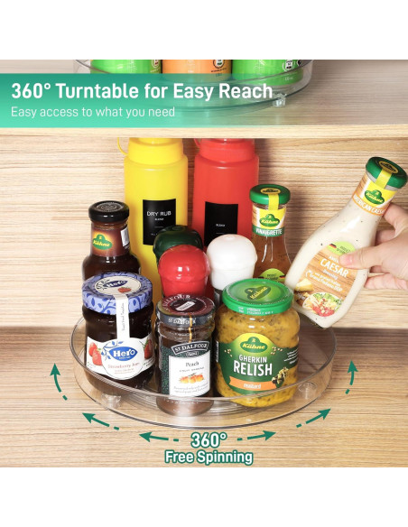 Organizador Giratorio Lazy Susan Optish 24 cm 2 Paquetes Organizador Giratorio Lazy Susan Optish 24 cm 2 Paquetes