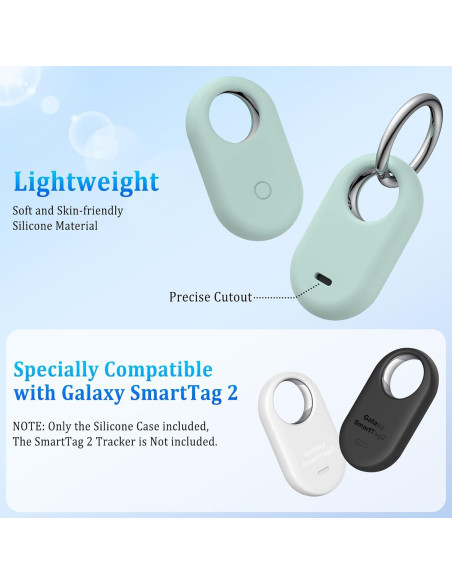 Funda Protectora de Silicona Vancle para Galaxy SmartTag2 4 Pack Funda Protectora de Silicona Vancle para Galaxy SmartTag2 4 Pack