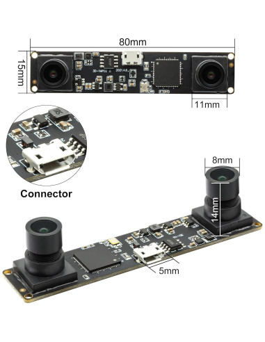 Cámara USB Estéreo Doble Lente Hotpet 1.3MP HD 960P