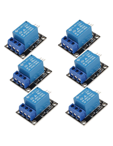 Módulo de Relé 12V 1 Canal Azuocn para Microcontroladores Módulo de Relé 12V 1 Canal Azuocn para Microcontroladores