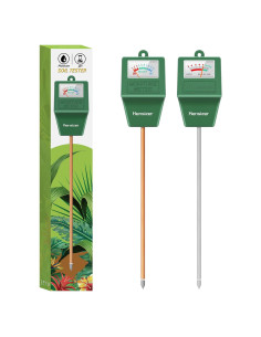 Medidor de Suelo Kensizer - Humedad y pH Digital Sin Batería