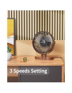 Ventilador de Escritorio SWEETFULL USB 3 Velocidades 16.5 cm 2
