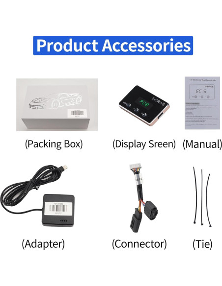 Controlador de Acelerador Electrónico YIBEICO 852 9 Modos Controlador de Acelerador Electrónico YIBEICO 852 9 Modos