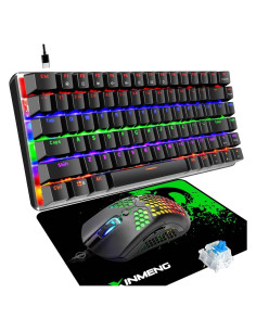 Teclado Mecánico ZIYOU LANG con Ratón RGB y Alfombrilla
