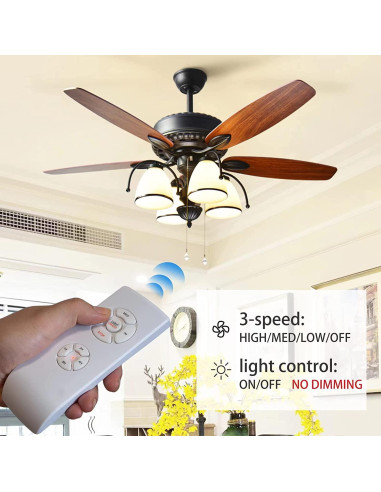 Kit Control Remoto Inalámbrico Ventilador Techo Smekitlly JF018