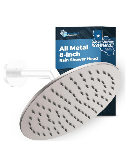 Cabezal de Ducha HammerHead Showers 20 cm Metal Niquelado 1.75 GPM Cabezal de Ducha HammerHead Showers 20 cm Metal Niquelado 1.75 GPM