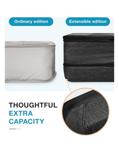 Cubos de Compresión para Empacar BAGSMART 4 Set Negro