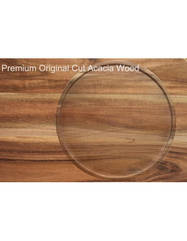 Organizador Giratorio de Madera de Acacia 23 cm AUAM