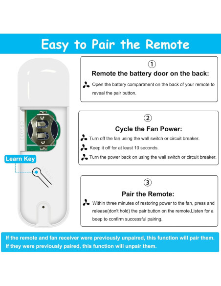 Control Remoto Hunter RC-82T para Ventilador de Techo 434MHz Control Remoto Hunter RC-82T para Ventilador de Techo 434MHz