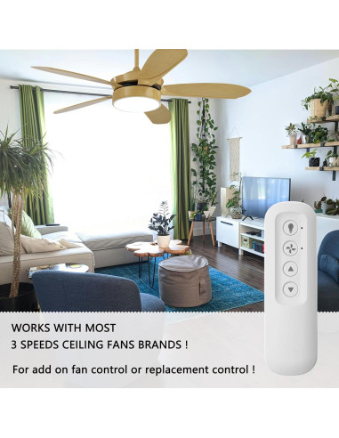 Control Remoto Hunter RC-82T para Ventilador de Techo 434MHz