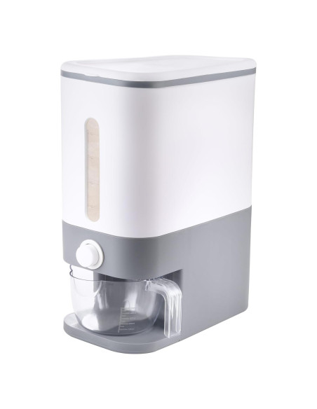 Dispensador de Arroz Gris BBG 20 L Hermético con Taza Medidora Dispensador de Arroz Gris BBG 20 L Hermético con Taza Medidora
