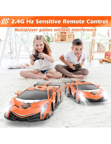 Coche de Control Remoto Growsland RC 1/18 Naranja con Baterías