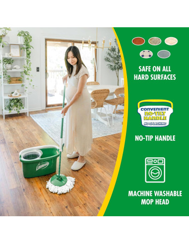 Trapeador Giratorio Libman Tornado con Cubo y 3 Recambios