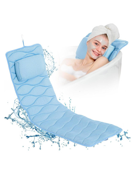 Almohada de Baño Completo OMYSTYLE 127x40.64cm Azul Almohada de Baño Completo OMYSTYLE 127x40.64cm Azul