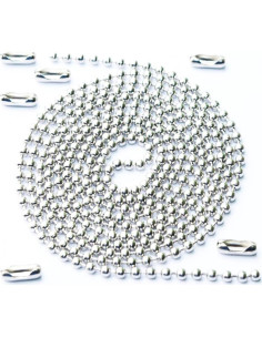 Cadena de Tirar para Ventilador de Techo 1.5m Acero Inoxidable 2