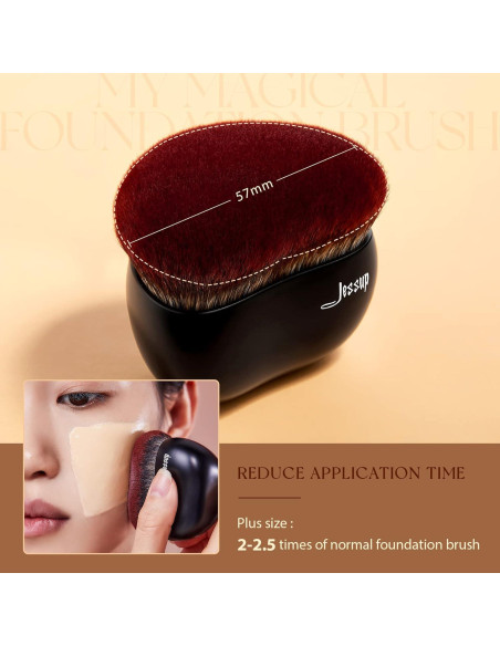 Brocha de Fundación Grande Kabuki Jessup SF001 - Negro Brocha de Fundación Grande Kabuki Jessup SF001 - Negro