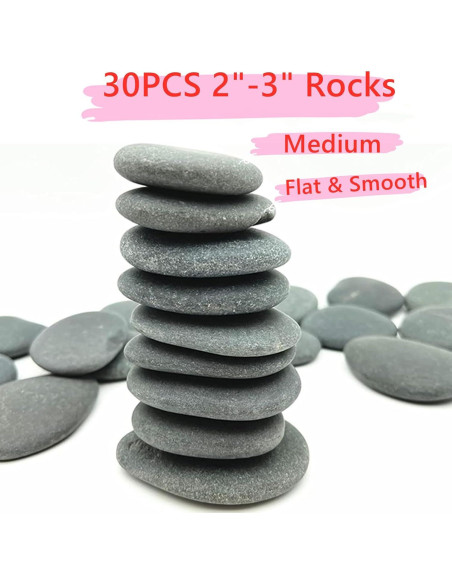 50PCS Rocas Naturales para Pintar Lifetop - Medianas y Pequeñas 50PCS Rocas Naturales para Pintar Lifetop - Medianas y Pequeñas
