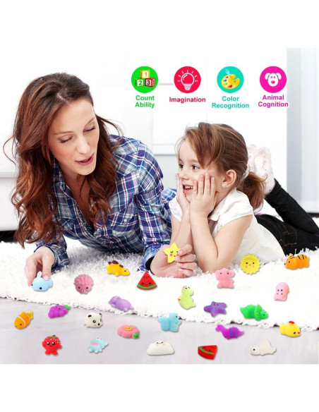 Juguete Squishy 24 Piezas Kingyao Alivio Estrés Kawaii Juguete Squishy 24 Piezas Kingyao Alivio Estrés Kawaii