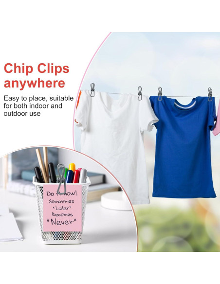 Clips para Bolsas Vivinin - 30 Piezas Gris, Resistente y Compacto Clips para Bolsas Vivinin - 30 Piezas Gris, Resistente y Compacto