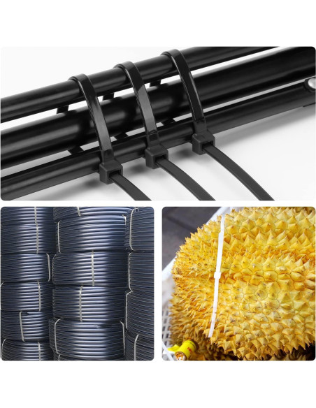 Bridas Negras Pesadas Armpow 12" 80 PCS 250 LBS Nylon Bridas Negras Pesadas Armpow 12" 80 PCS 250 LBS Nylon
