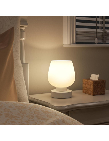 Lámpara de Mesa Táctil Seealle con Pantalla de Vidrio 3000K