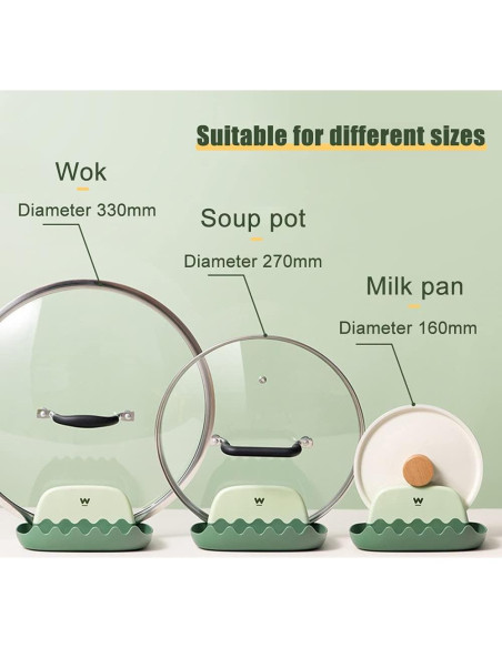 Soporte Multifuncional para Utensilios de Cocina IYOOH - 2 Piezas Verde Soporte Multifuncional para Utensilios de Cocina IYOOH - 2 Piezas Verde