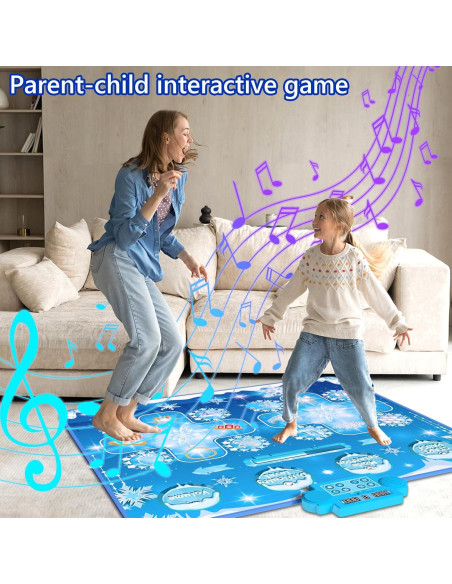Alfombra de Baile Electrónica Jiaxin para 2 Jugadores - Azul Alfombra de Baile Electrónica Jiaxin para 2 Jugadores - Azul