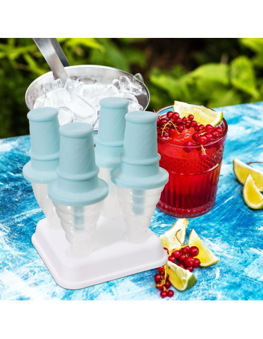 Molde para Paletas DOITOOL de Silicona Reutilizable 4 Piezas
